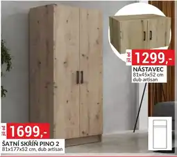 Baumax Šatní skříň pino 2 nabídka