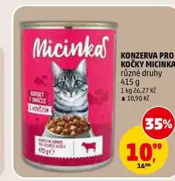 Penny Market KONZERVA PRO KOČKY MICINKA nabídka