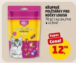 Penny Market KŘUPAVÉ POLŠTÁŘKY PRO KOČKY LOUISA nabídka