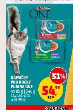 Penny Market KAPSIČKY PRO KOČKY PURINA ONE nabídka