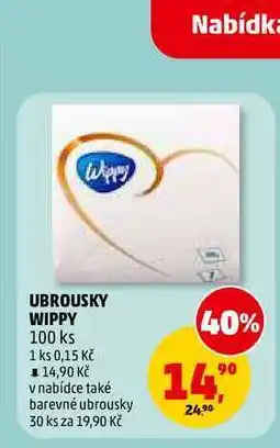 Penny Market UBROUSKY WIPPY, 100 ks nabídka