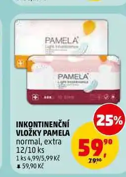 Penny Market INKONTINENČNÍ VLOŽKY PAMELA, 12 ks nabídka