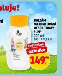 Penny Market BALZÁM NA OPALOVÁNÍ OF50+ TODAY SUN, 200 ml nabídka