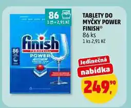 Penny Market TABLETY DO MYČKY POWER FINISH, 86 ks nabídka
