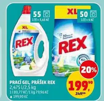 Penny Market PRACÍ GEL REX nabídka