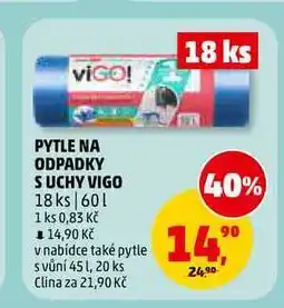 Penny Market PYTLE NA ODPADKY SUCHY VIGO, 18 ks nabídka