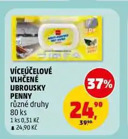 Penny Market VÍCEÚČELOVÉ VLHČENÉ UBROUSKY PENNY, 80 ks nabídka
