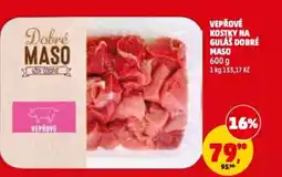 Penny Market Vepřové kostky na guláš dobré maso nabídka
