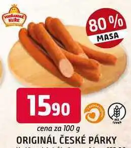 Trefa Vodňanské Kuře Original české párky nabídka