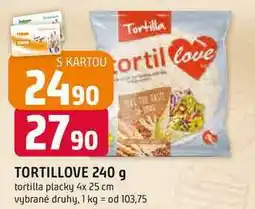 Trefa TORTILLOVE 240 g tortilla placky 4x 25 cm nabídka