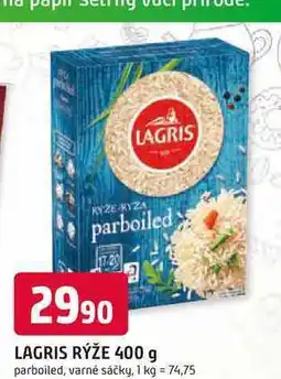 Trefa LAGRIS RÝŽE 400 g parboiled, varné sáčky nabídka