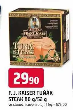 Trefa Franz Josef Tuňák steak 80g, vybrané druhy nabídka