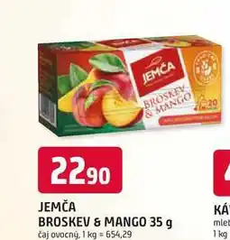 Trefa JEMČA BROSKEV & MANGO 35 g čaj ovocný nabídka