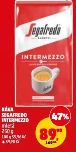 Penny Market Káva segafredo intermezzo mletá nabídka