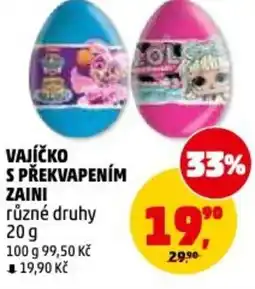 Penny Market Vajíčko s překvapením zaini nabídka