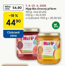 Tesco Hipp Bio Ovocný příkrm nabídka