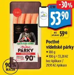Albert Poctivé vídeňské párky nabídka