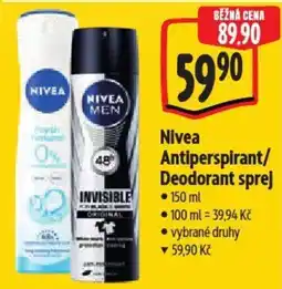 Albert Nivea Antiperspirant/ Deodorant sprej nabídka