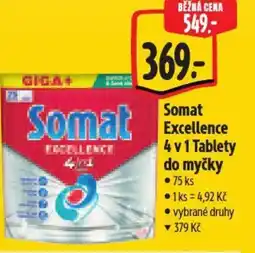 Albert Somat Excellence 4 v 1 Tablety do myčky nabídka