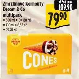 Albert Zmrzlinové kornouty Dream & Co multipack nabídka