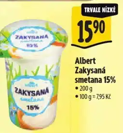Albert Albert Zakysaná smetana 15% nabídka