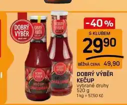 Flop DOBRÝ VÝBĚR KEČUP vybrané druhy nabídka