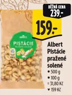 Albert Albert Pistácie pražené solené nabídka