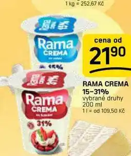 Flop RAMA CREMA 15-31% vybrané druhy nabídka