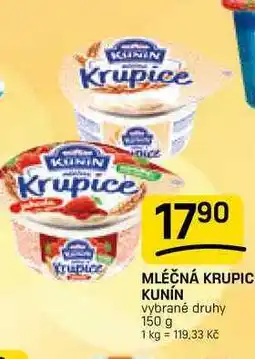 Flop MLÉČNÁ KRUPICE KUNÍN vybrané druhy nabídka