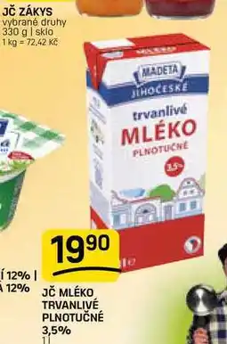 Flop JČ MLÉKO TRVANLIVÉ PLNOTUČNÉ 3,5% nabídka