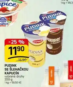 Flop PUDINK SE ŠLEHAČKOU KAPUCÍN vybrané druhy nabídka