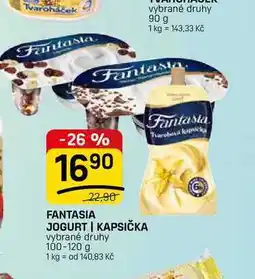 Flop FANTASIA JOGURT | KAPSIČKA vybrané druhy nabídka