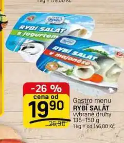 Flop RYBÍ SALÁT vybrané druhy nabídka