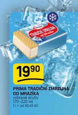 Flop PRIMA TRADIČNÍ ZMRZLINA OD MRAZÍKA vybrané druhy nabídka