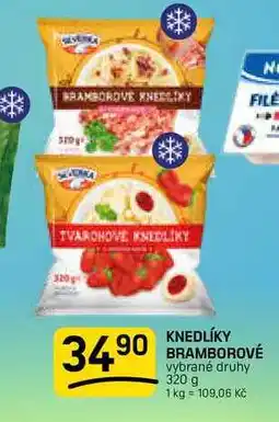 Flop KNEDLÍKY BRAMBOROVÉ vybrané druhy nabídka