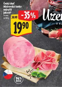 Albert Česká chuť Mistrovská šunka nejvyšší jakosti nabídka