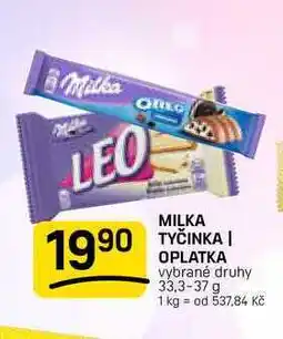 Flop MILKA TYČINKA OPLATKA vybrané druhy nabídka