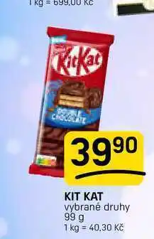 Flop KIT KAT vybrané druhy nabídka