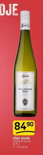 Flop VÍNO SOVÍN vybrané druhy nabídka