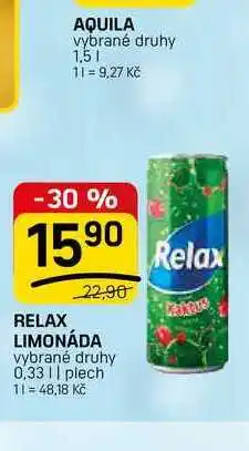 Flop RELAX LIMONÁDA vybrané druhy 0,33 || plech nabídka