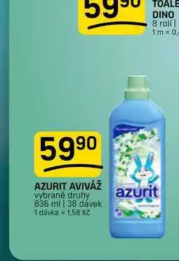 Flop AZURIT AVIVÁŽ vybrané druhy 836 ml | 38 dávek nabídka