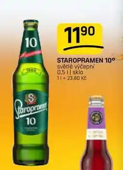 Flop STAROPRAMEN 10° světlé výčepní nabídka