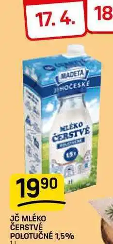 Flop JČ MLÉKO ČERSTVÉ POLOTUČNÉ 1,5% nabídka