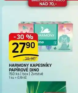Flop HARMONY KAPESNÍKY PAPÍROVÉ DINO 150 ks | box | 2vrstvé nabídka