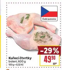 Billa Kuřecí čtvrtky balení nabídka
