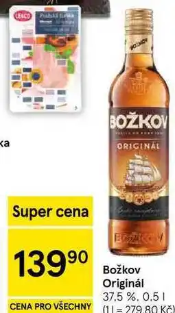 Tesco Božkov Originál 37,5 % nabídka