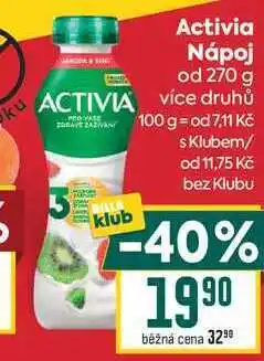 Billa Activia Nápoj od nabídka
