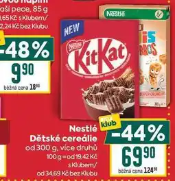 Billa Nestlé Dětské cereálie od nabídka