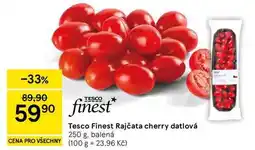 Tesco Tesco Finest Rajčata cherry datlová, 250 g, balená nabídka