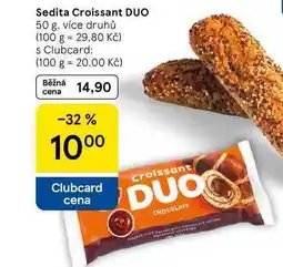 Tesco Sedita Croissant DUO, 50 g, více druhů nabídka